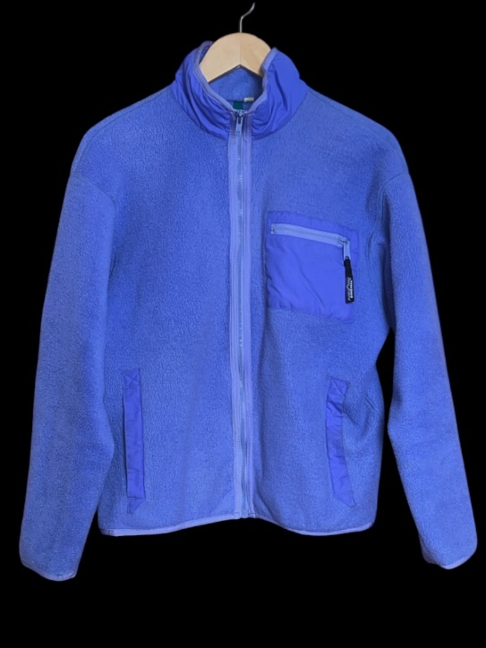 Vintage 1991 Patagonia Fleece Purple Full Zip Jacket Size 12